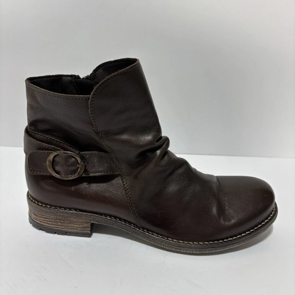 Avellini Women’s Brown Leather Boots, Size EUR 39, US 8 M